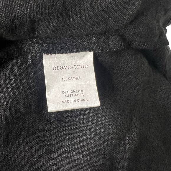 New Women’s Brave And True Long Way Home Dress 100% Linen Size XS - Picture 7 of 8